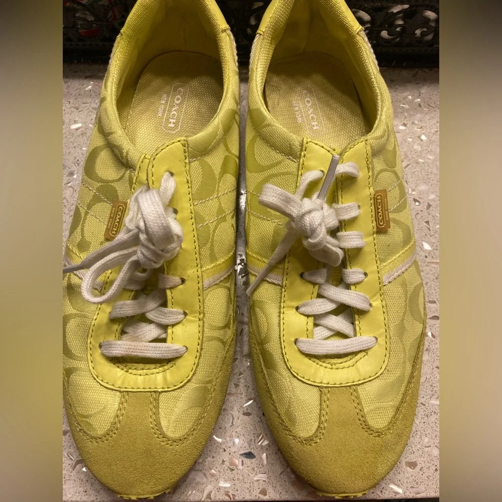 Coach Marabelle Shoes Neon Yellow Q1789